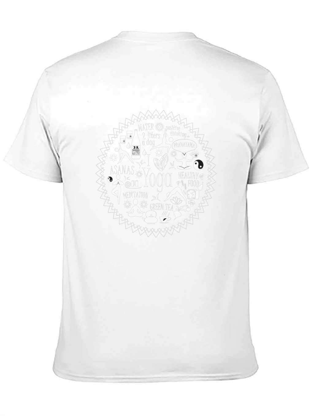 Yoga Mandala Graphic Tee - Soft Cotton Comfort