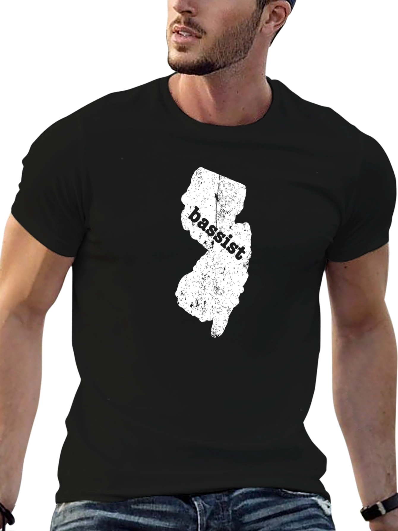 New Jersey Bassist Black T-Shirt