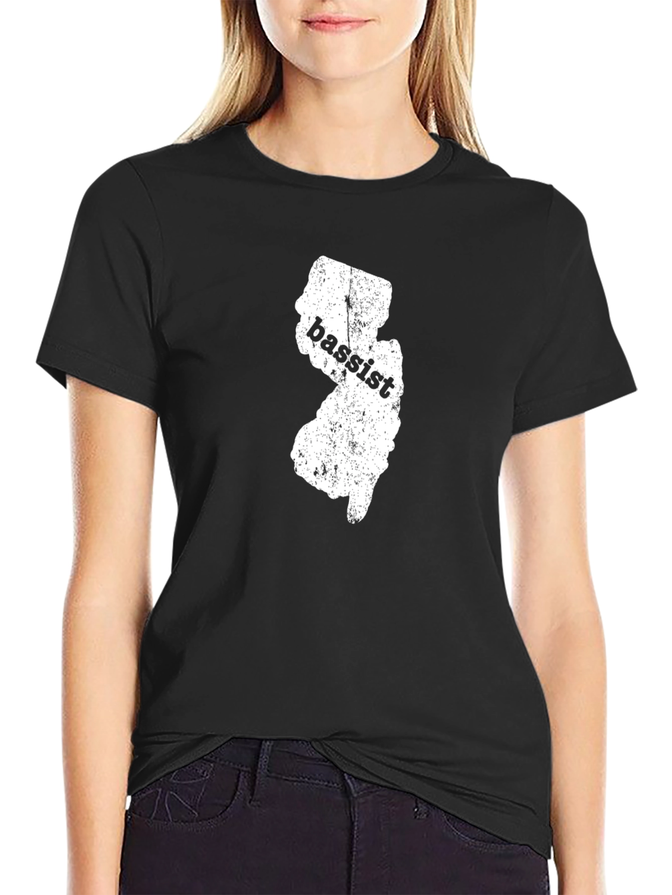 New Jersey Bassist Black T-Shirt