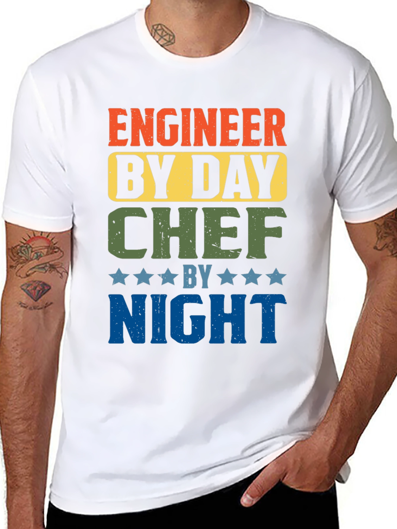 Engineer by Day Chef by Night Graphic Tee