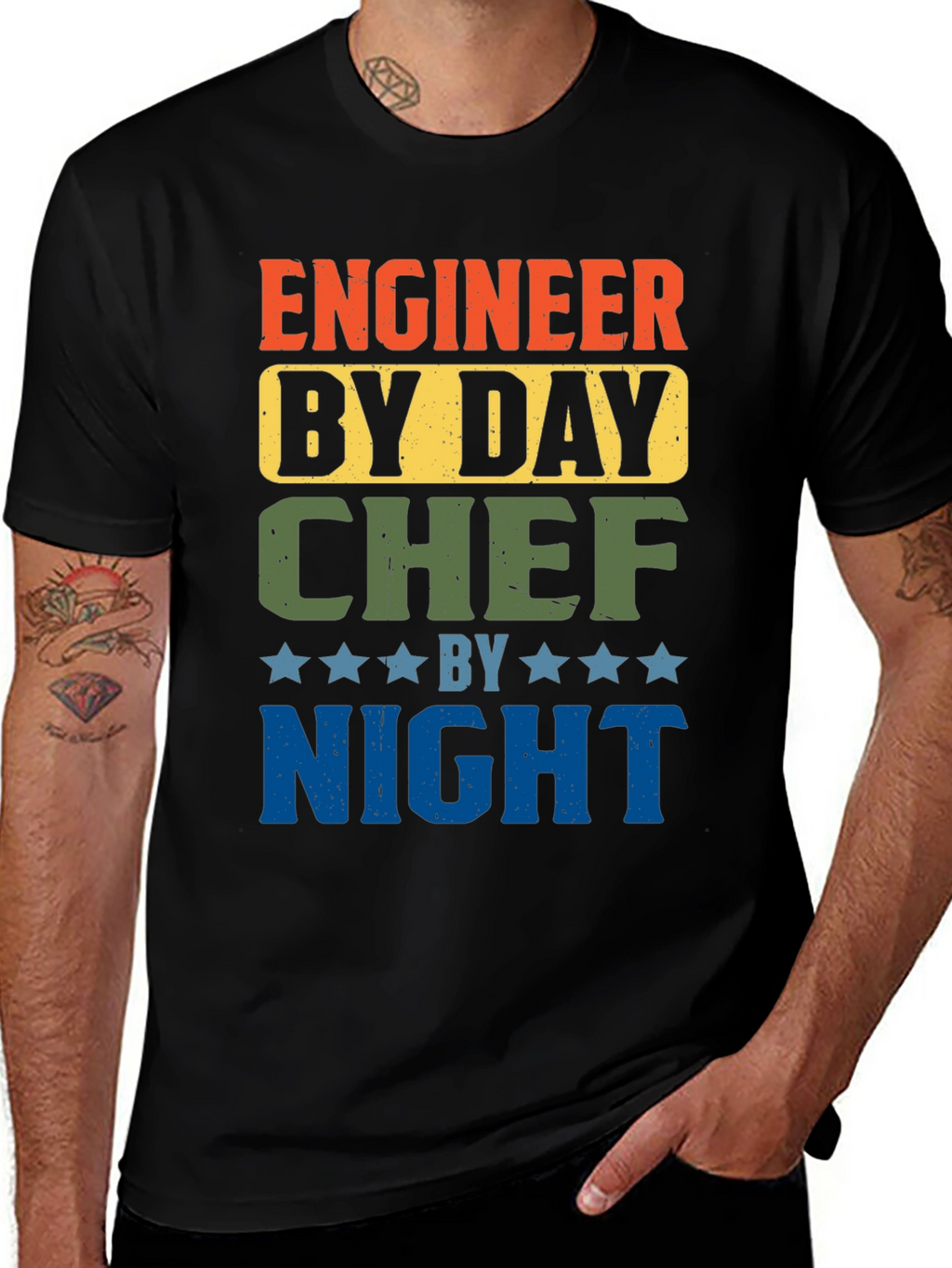 Engineer by Day Chef by Night Graphic Tee