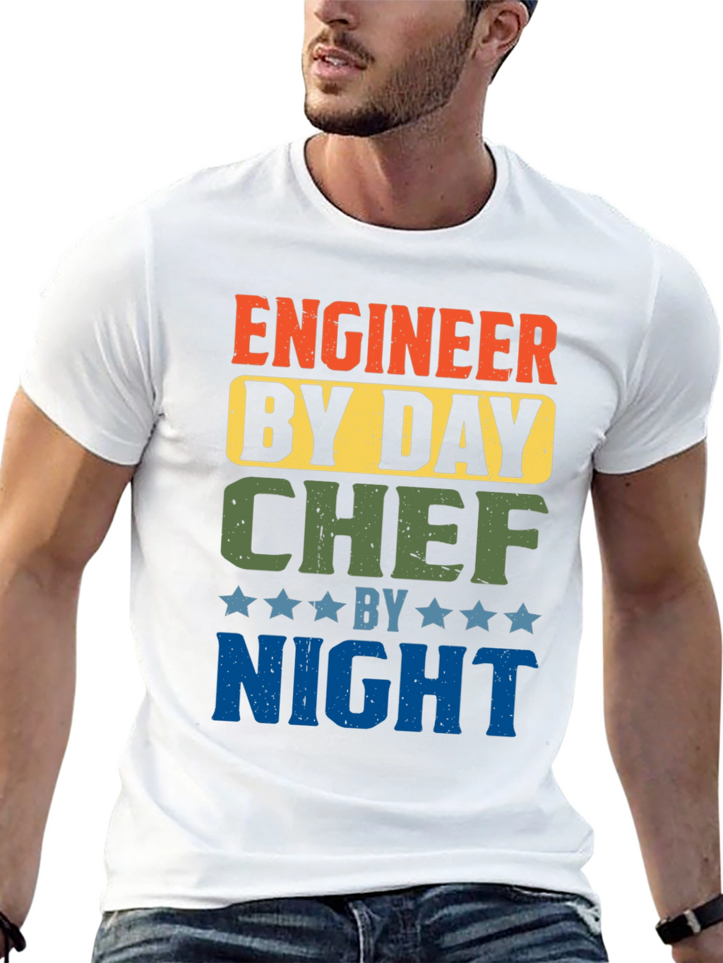 Engineer by Day Chef by Night Graphic Tee