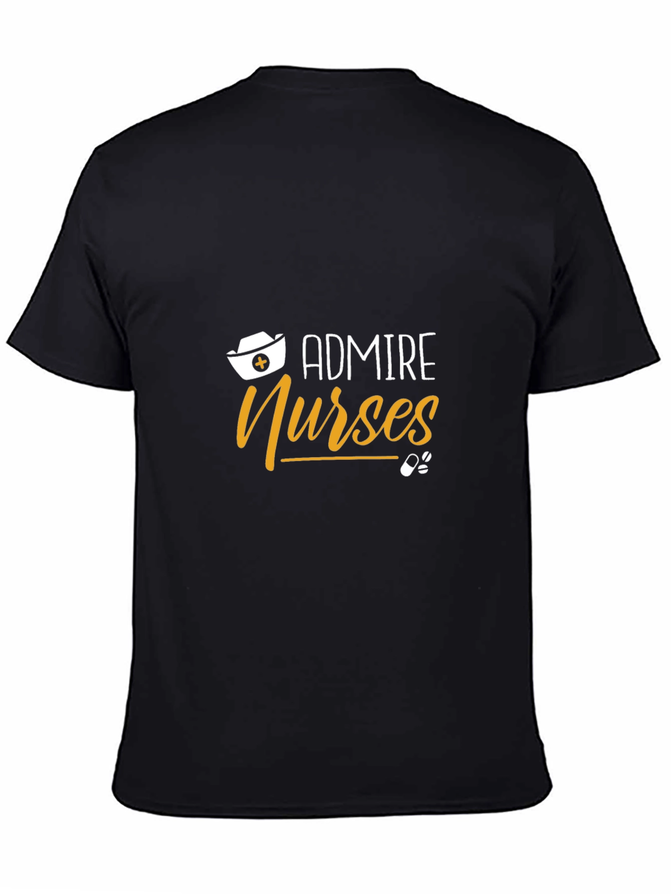 Admire Nurses Graphic Tee - Black