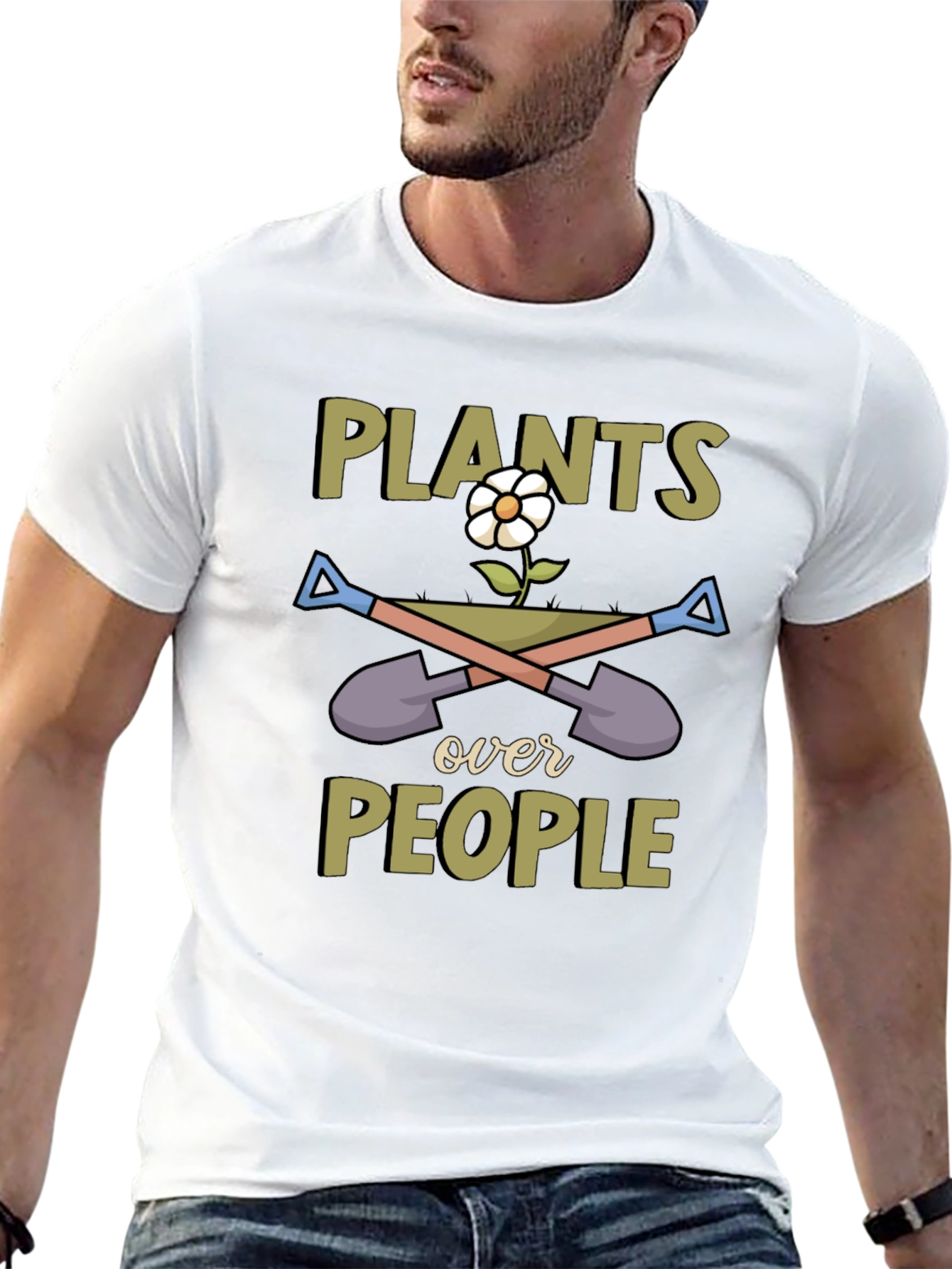 Plants Over People Graphic T-Shirt