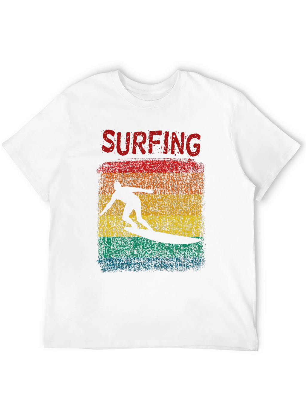 Surfing Retro Graphic Tee - Black