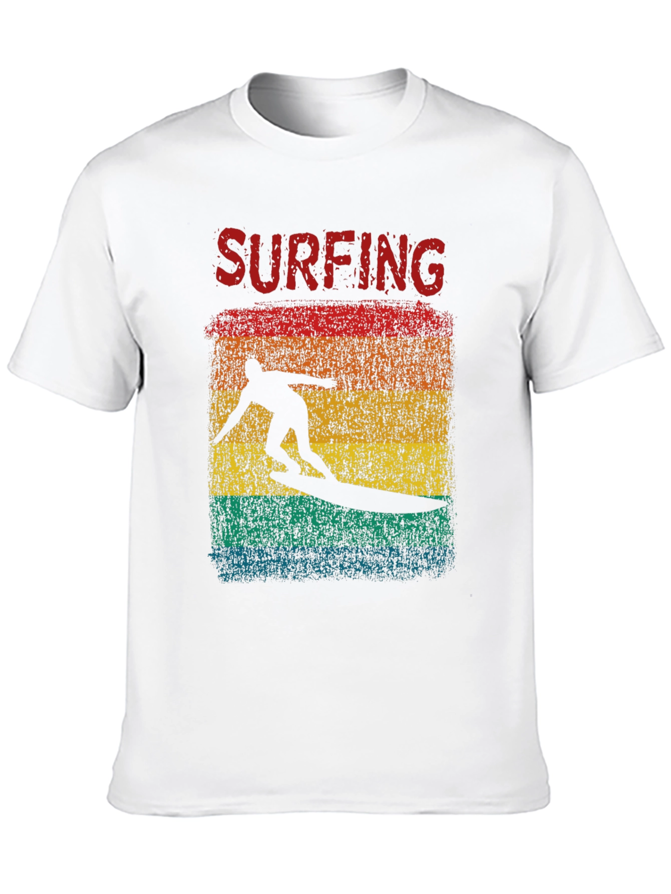 Surfing Retro Graphic Tee - Black