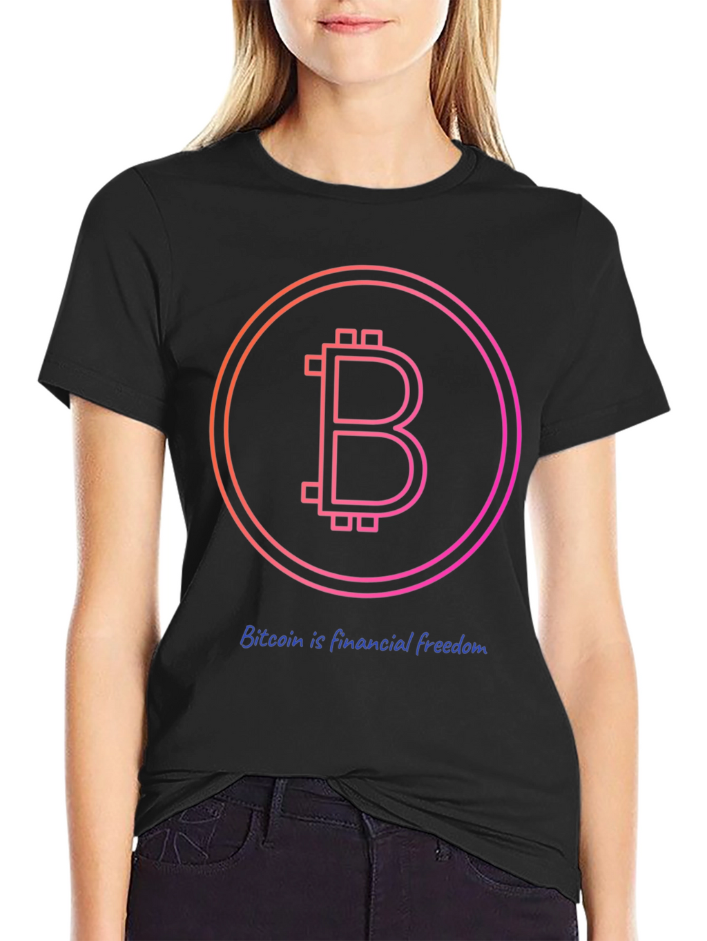 Bitcoin Financial Freedom Black T-Shirt
