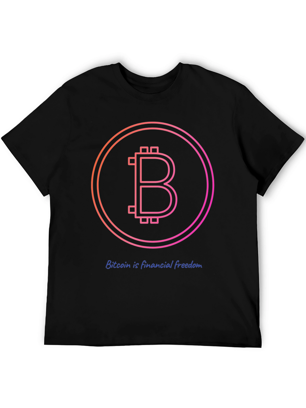 Bitcoin Financial Freedom Black T-Shirt