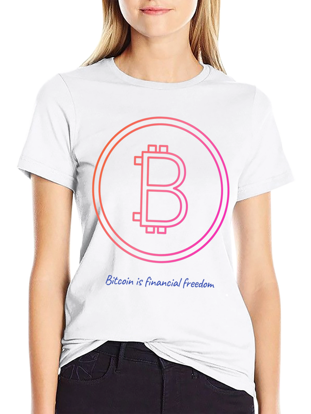 Bitcoin Financial Freedom Black T-Shirt