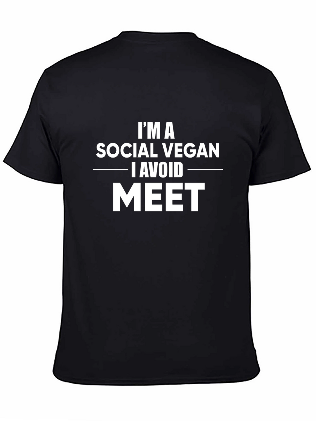 Social Vegan Graphic Tee - Avoid Meat