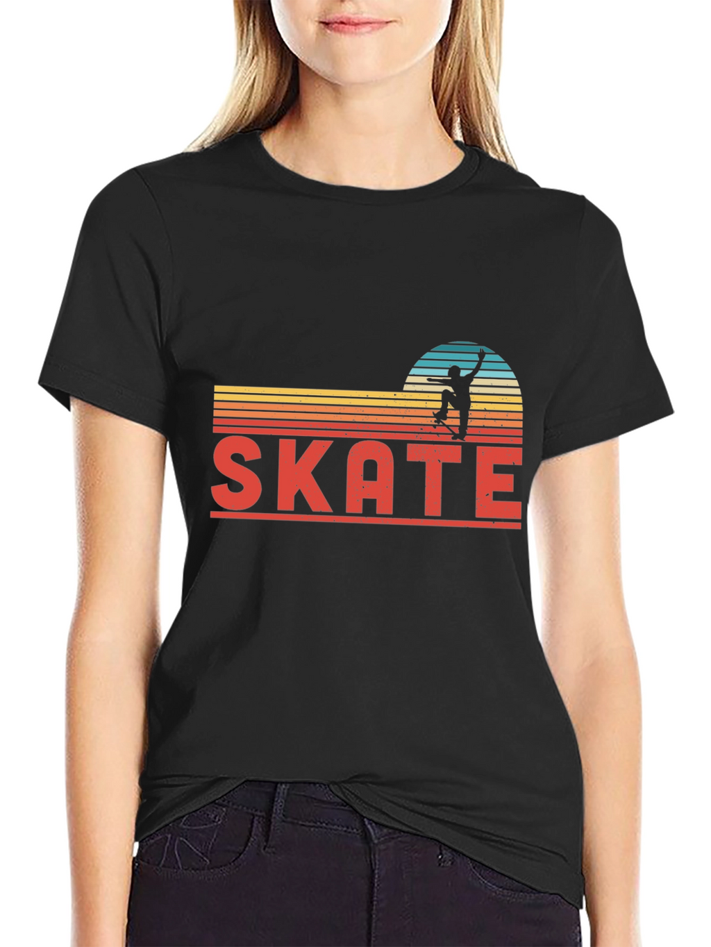 Retro Skate T-Shirt - Skateboarder Graphic Tee
