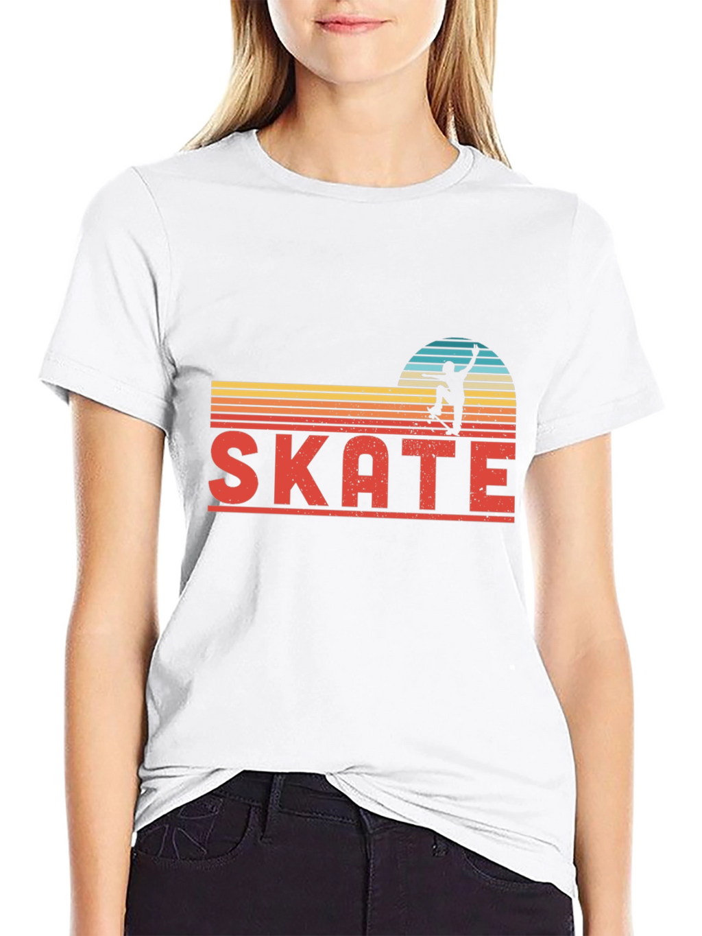 Retro Skate T-Shirt - Skateboarder Graphic Tee