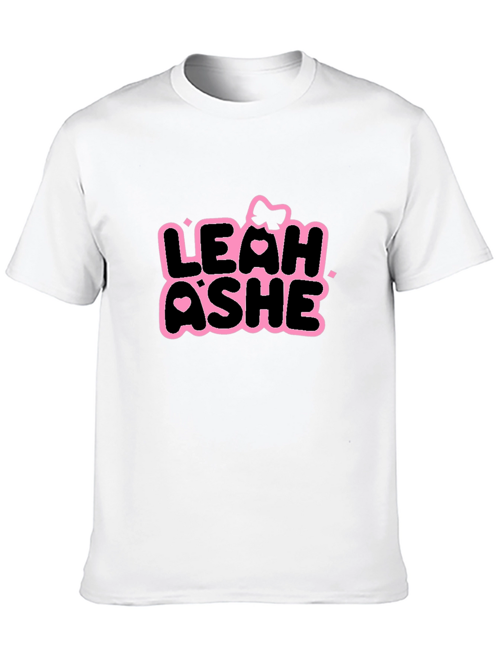 Leah Ashe Black T-Shirt - Graphic Print