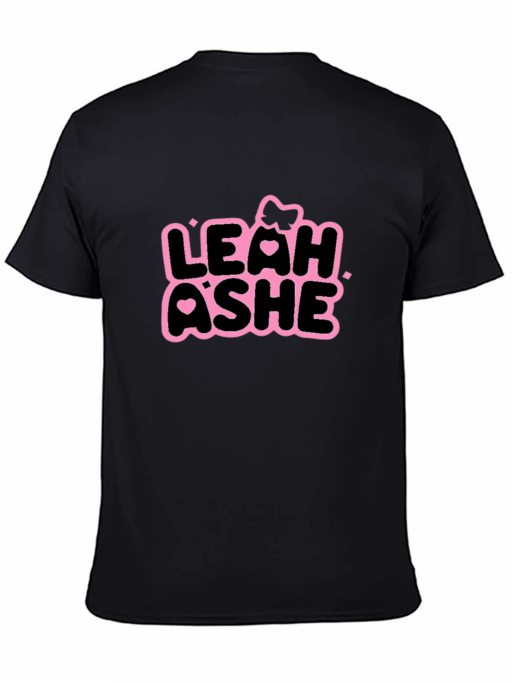 Leah Ashe Black T-Shirt - Graphic Print