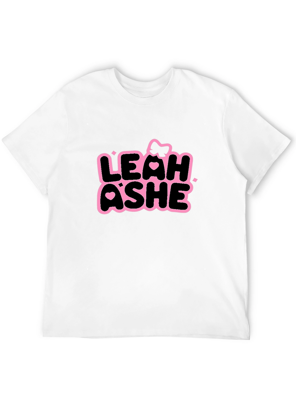 Leah Ashe Black T-Shirt - Graphic Print