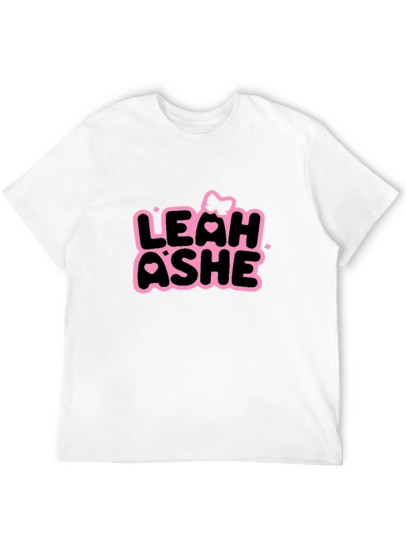 Leah Ashe Black T-Shirt - Graphic Print