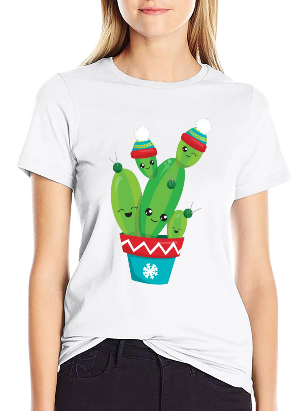 Cute Christmas Cactus T-Shirt