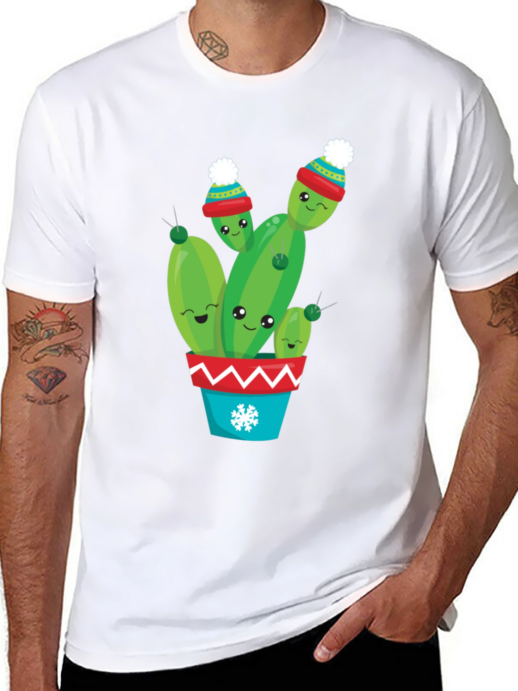 Cute Christmas Cactus T-Shirt