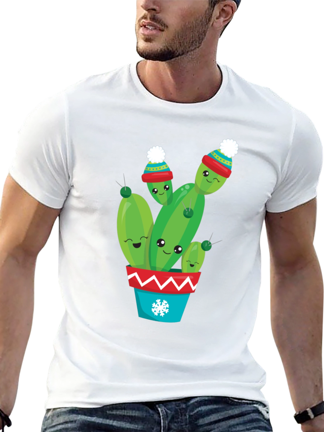 Cute Christmas Cactus T-Shirt
