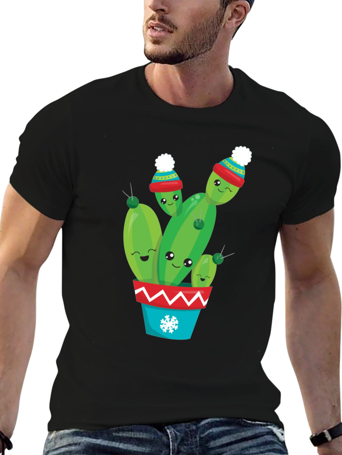Cute Christmas Cactus T-Shirt