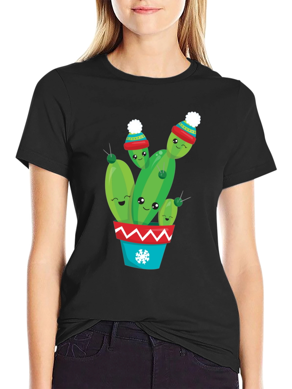 Cute Christmas Cactus T-Shirt