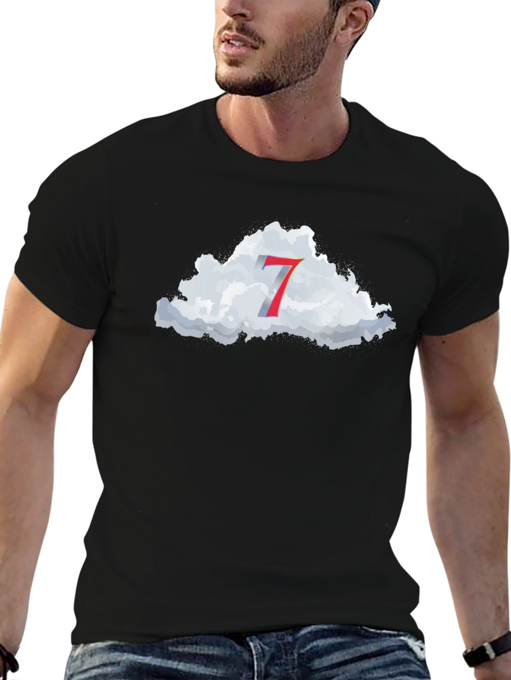 Cloud 7 T-Shirt - Trendy Graphic Tee