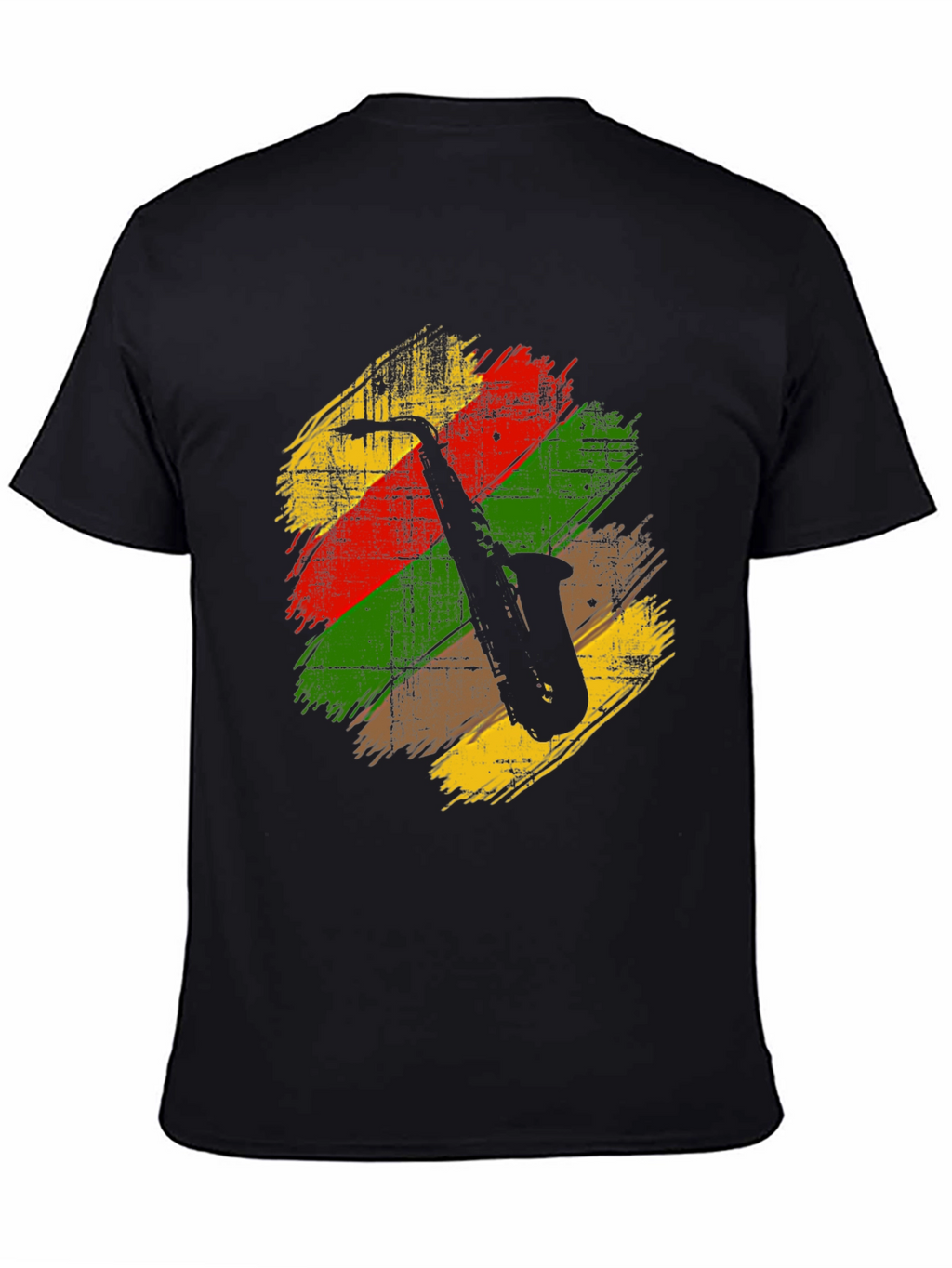 Saxophone Rasta Reggae Style T-Shirt