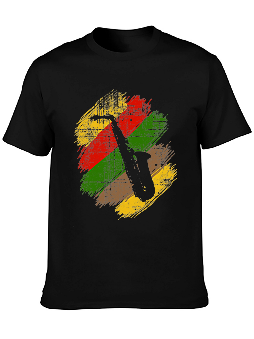 Saxophone Rasta Reggae Style T-Shirt