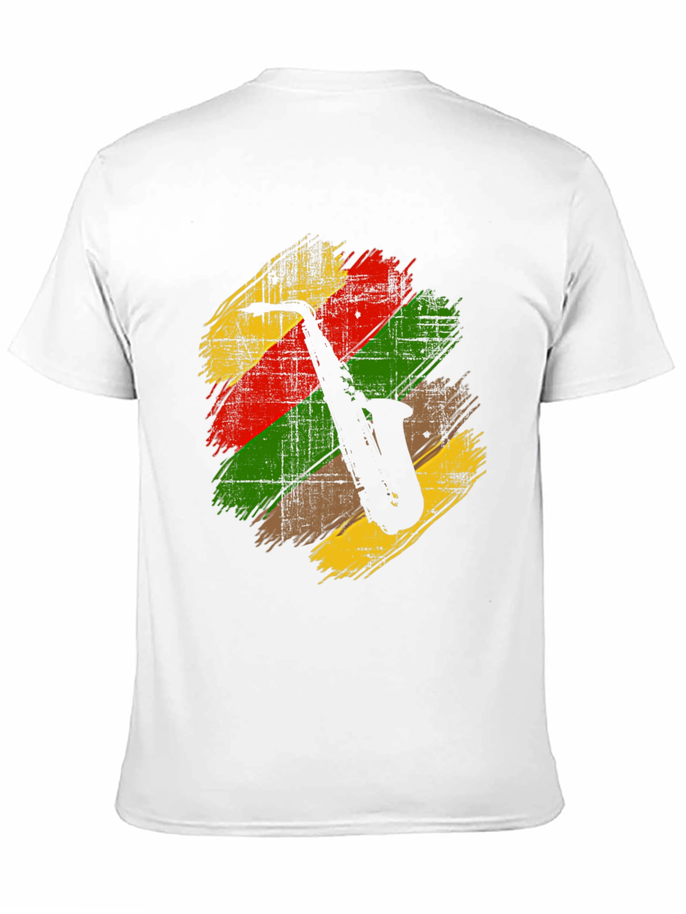 Saxophone Rasta Reggae Style T-Shirt