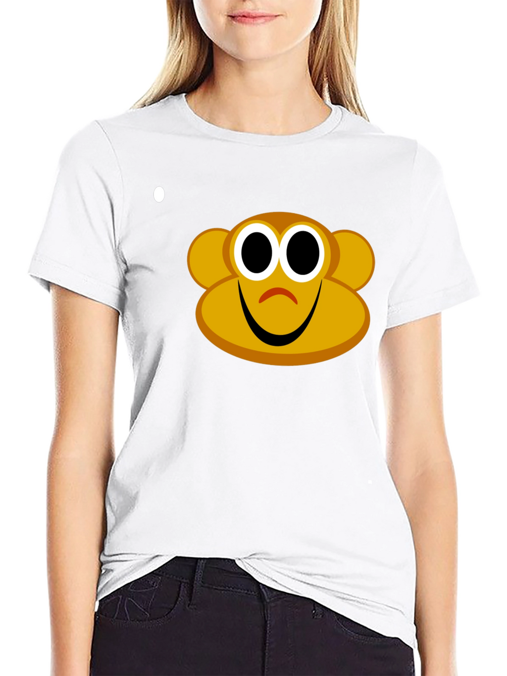 Monkey Graphic Tee - Black Cotton Blend