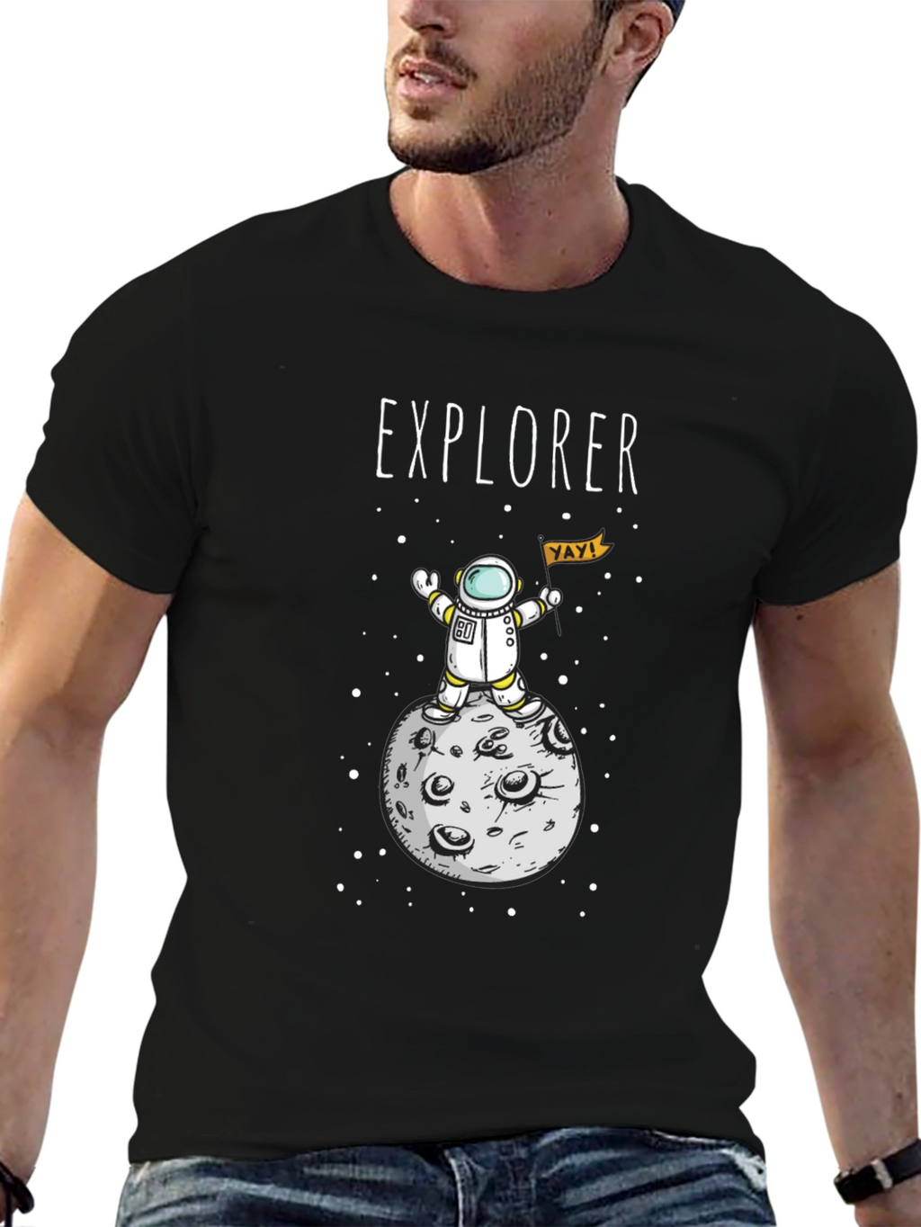 Explorer Astronaut Moon T-Shirt