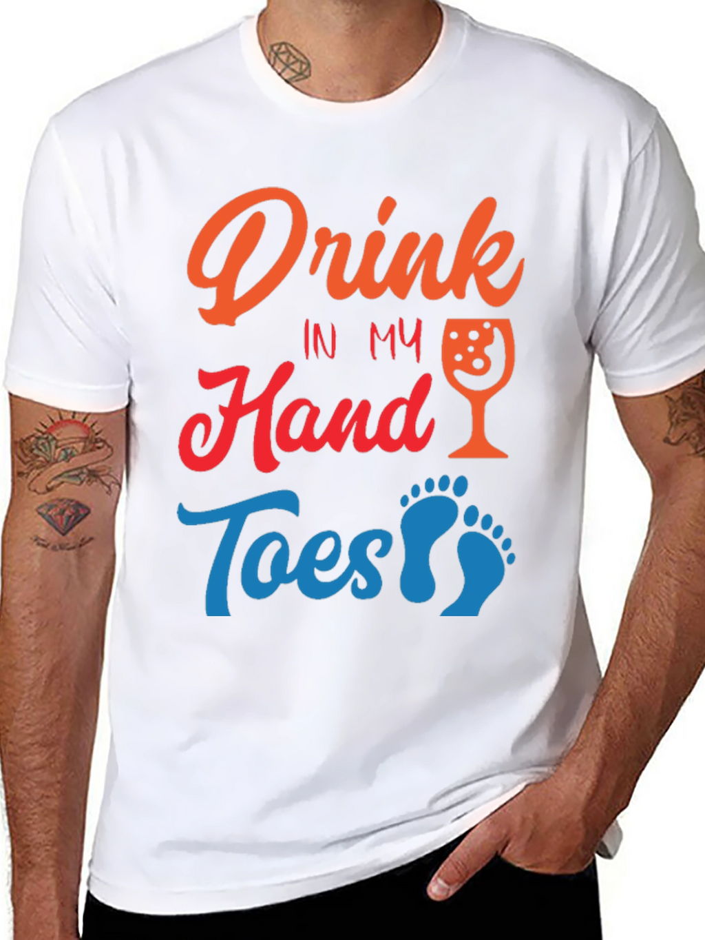 Drink in My Hand Toes in Sand T-Shirt