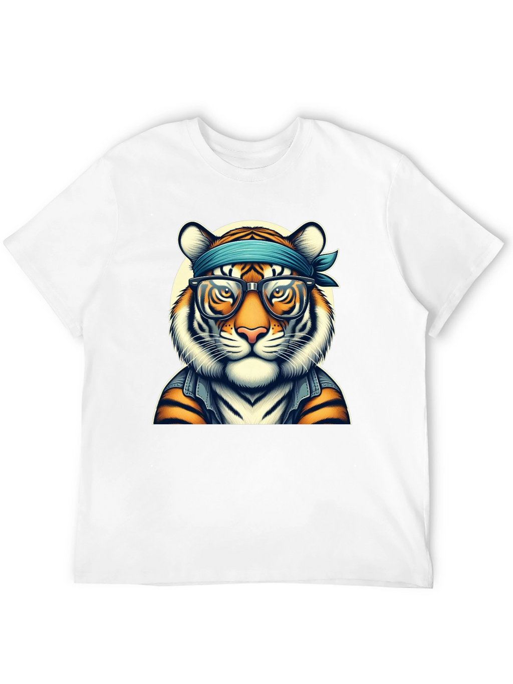 Cool Tiger Graphic Tee - Trendy Animal Print