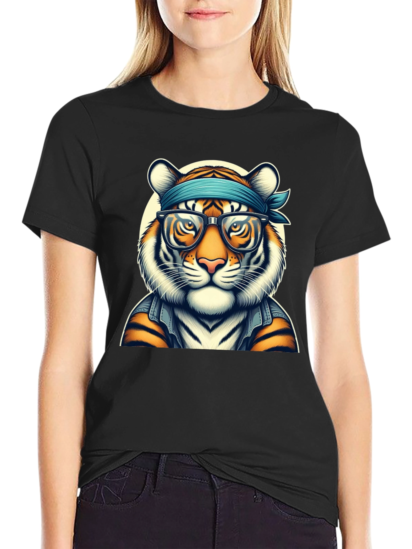 Cool Tiger Graphic Tee - Trendy Animal Print
