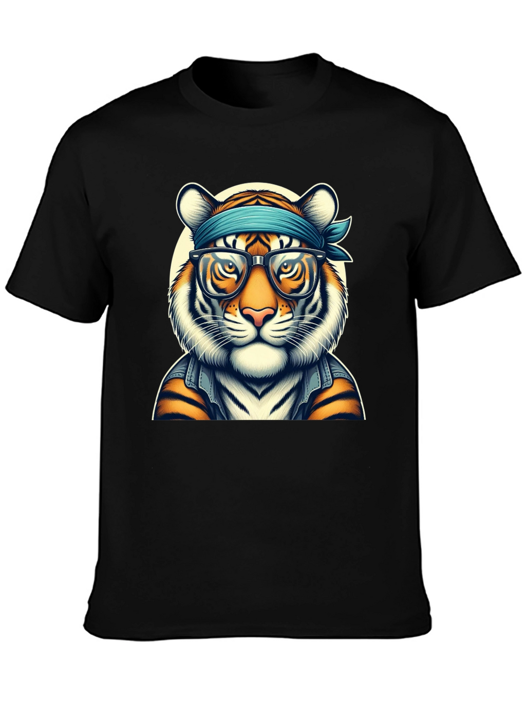 Cool Tiger Graphic Tee - Trendy Animal Print