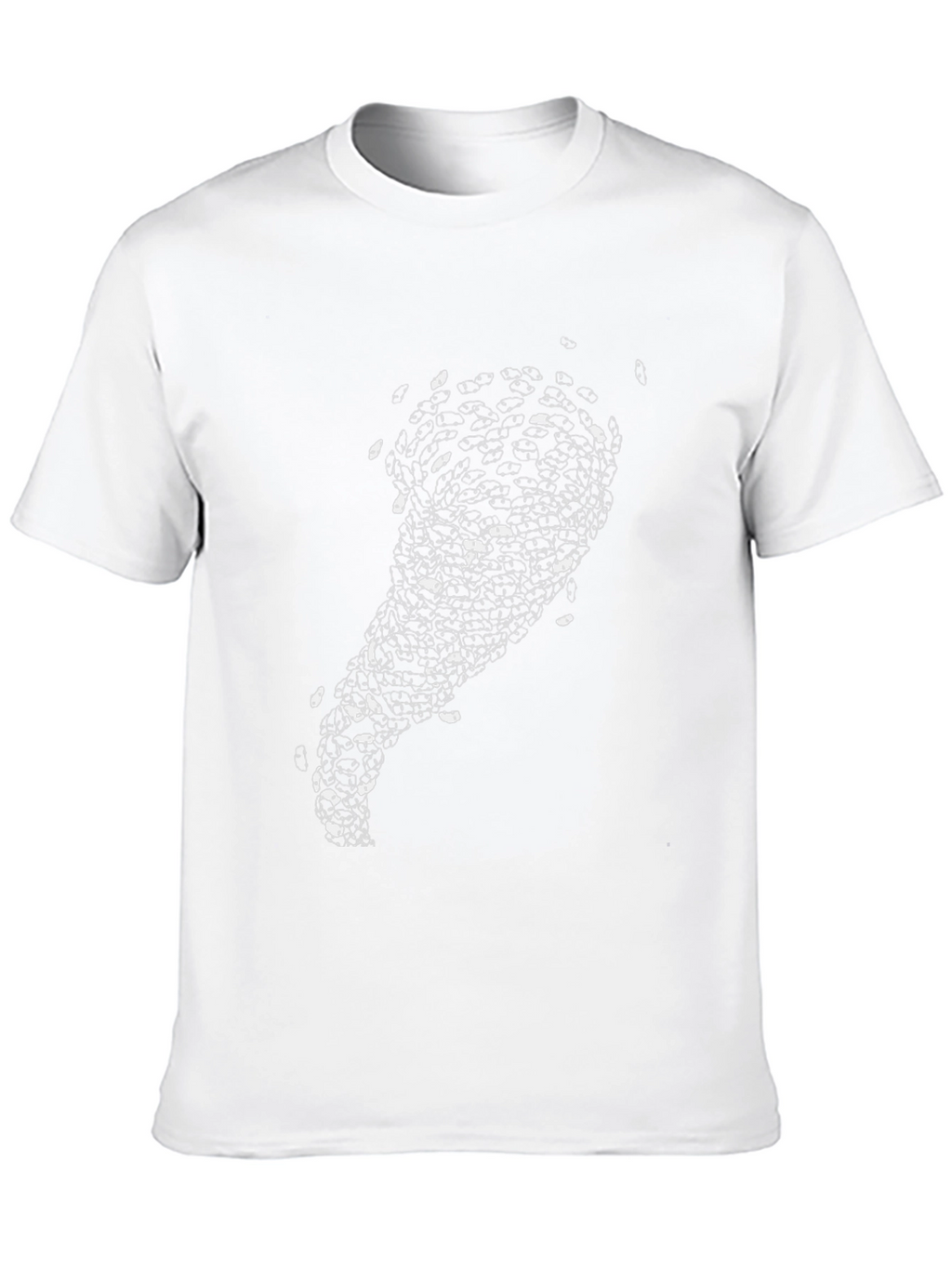 Mens Black Graphic Tee - Abstract Eye Design