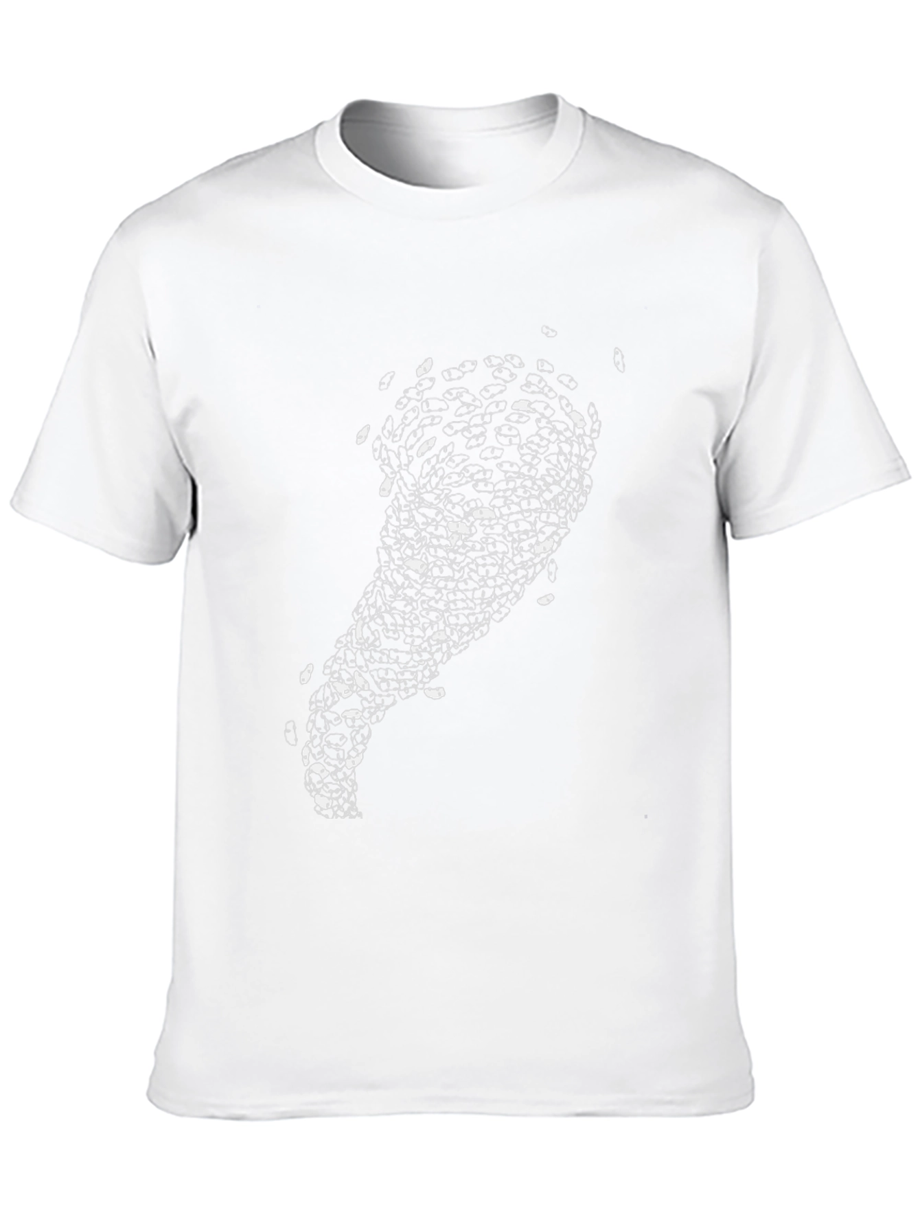Mens Black Graphic Tee - Abstract Eye Design