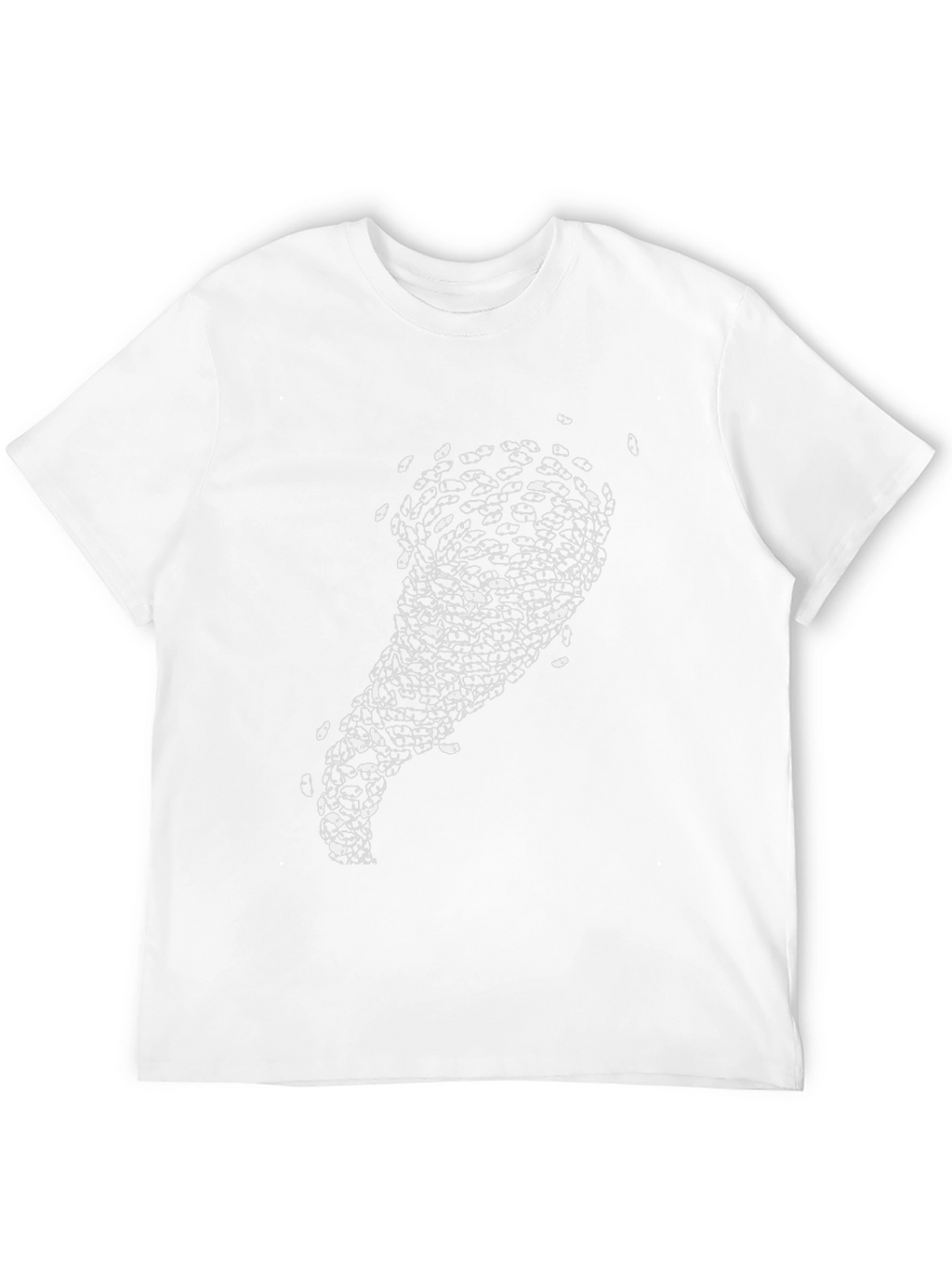 Mens Black Graphic Tee - Abstract Eye Design
