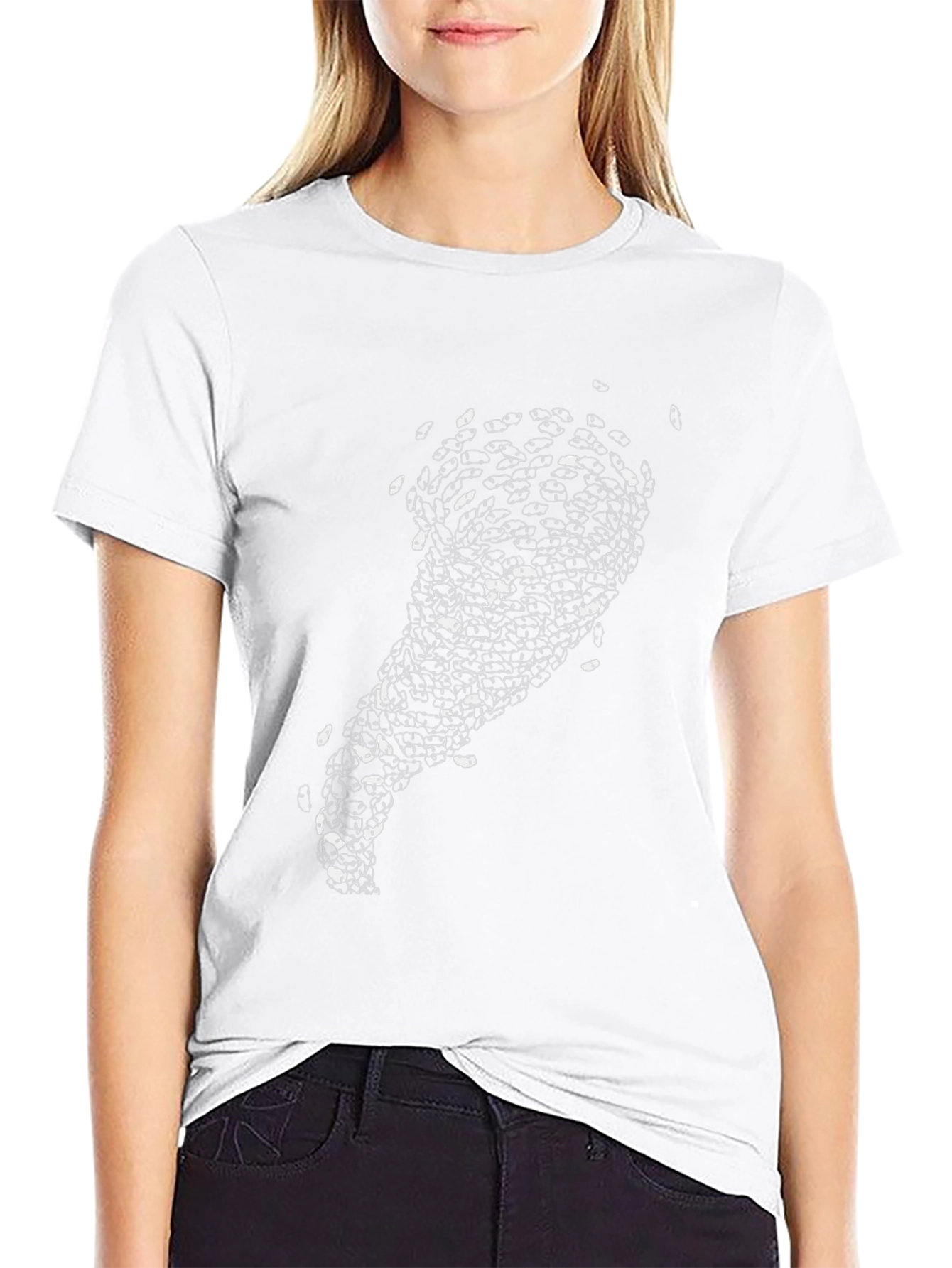 Mens Black Graphic Tee - Abstract Eye Design