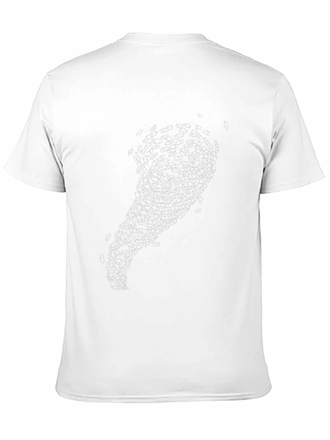 Mens Black Graphic Tee - Abstract Eye Design