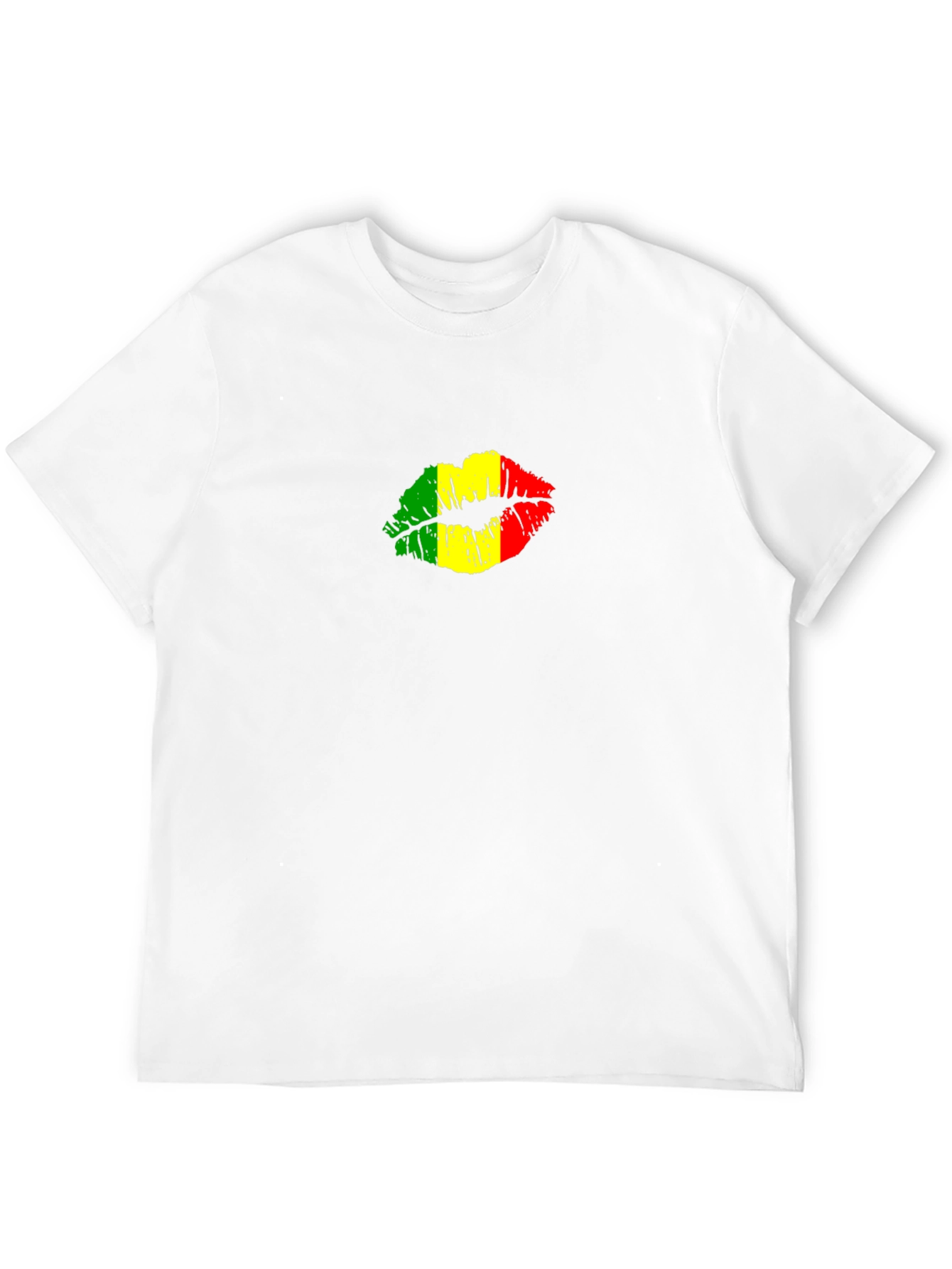 Rasta Lips Graphic Black T-Shirt