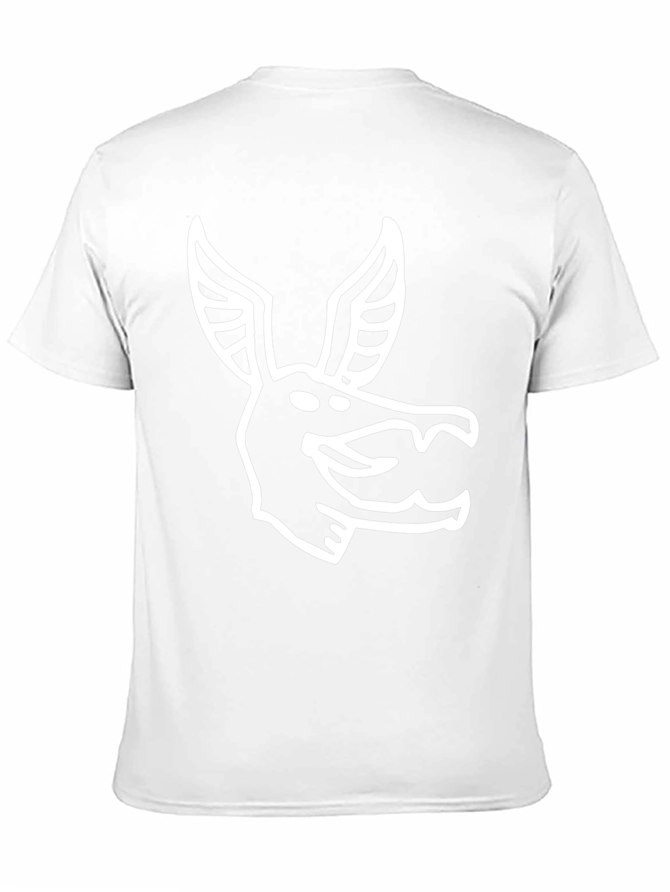 Stylized Animal Graphic Print Black T-Shirt