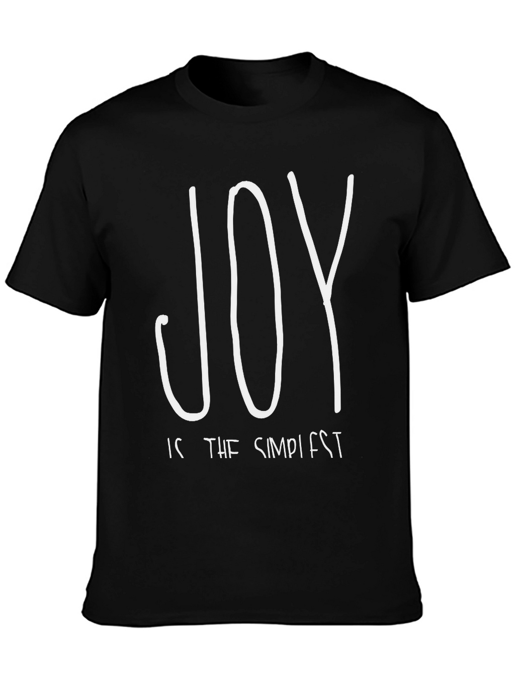 Joy is the Simplest Black T-Shirt