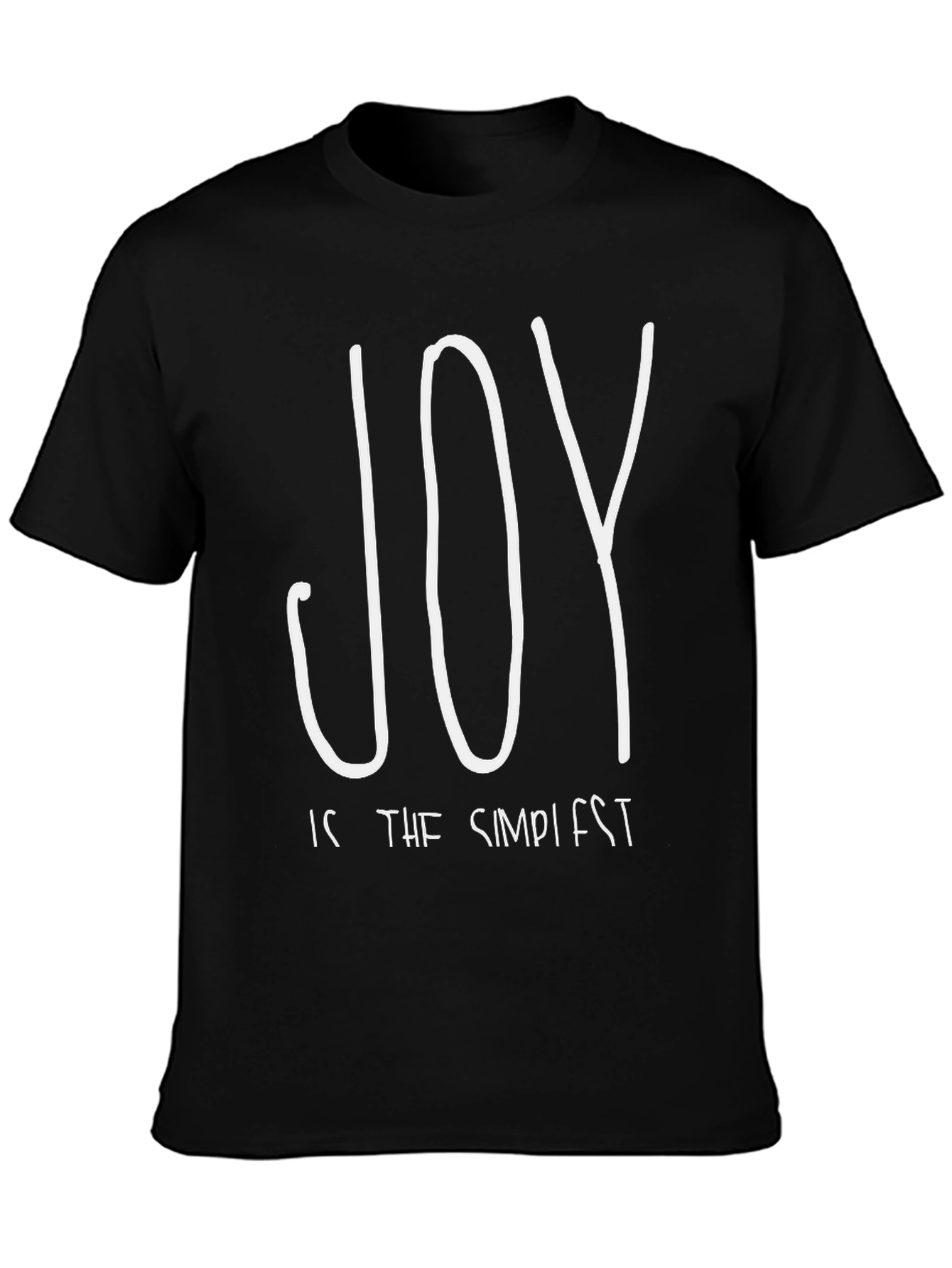 Joy is the Simplest Black T-Shirt