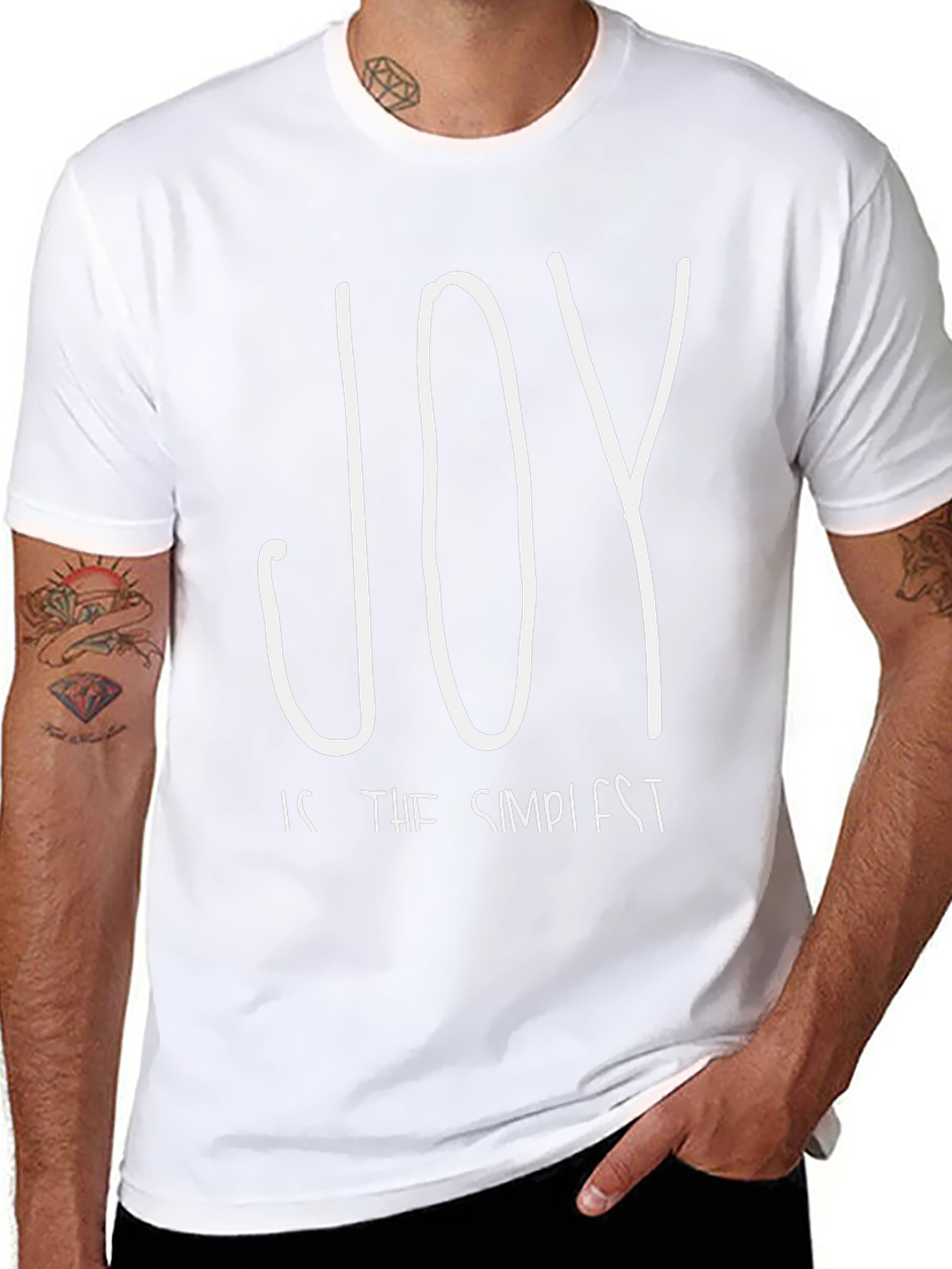 Joy is the Simplest Black T-Shirt