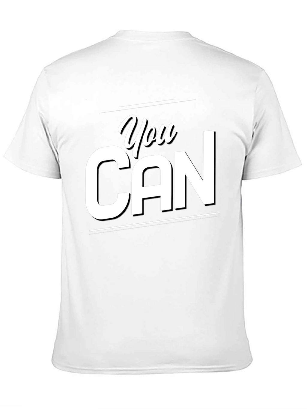 You Can Graphic Tee - Motivational Black T-Shirt