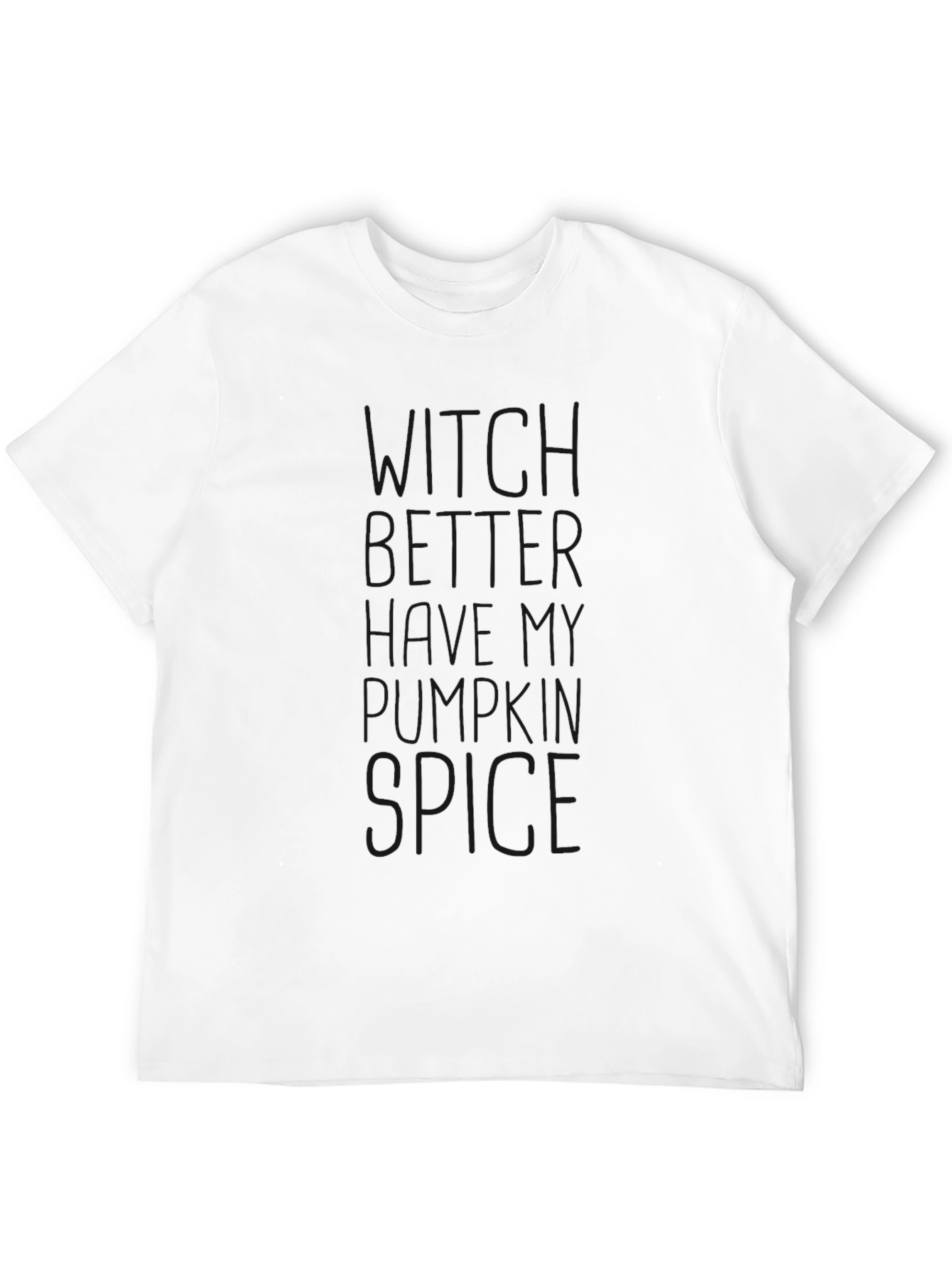 Mens Black Funny Pumpkin Spice T-Shirt