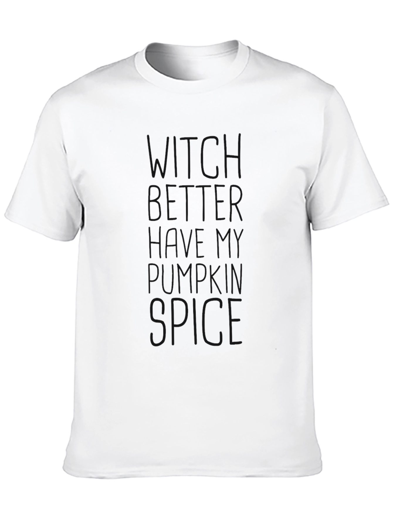 Mens Black Funny Pumpkin Spice T-Shirt