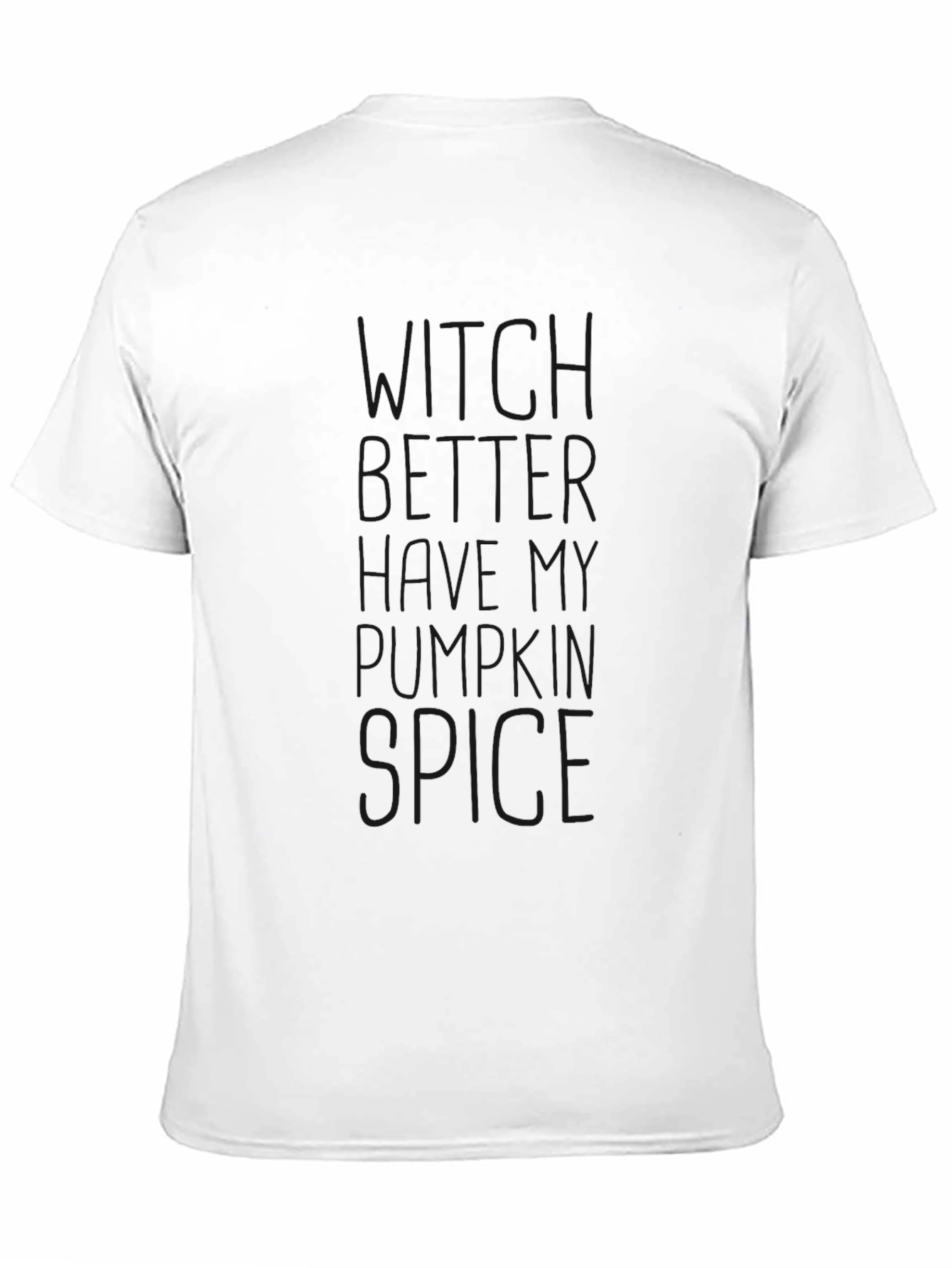 Mens Black Funny Pumpkin Spice T-Shirt
