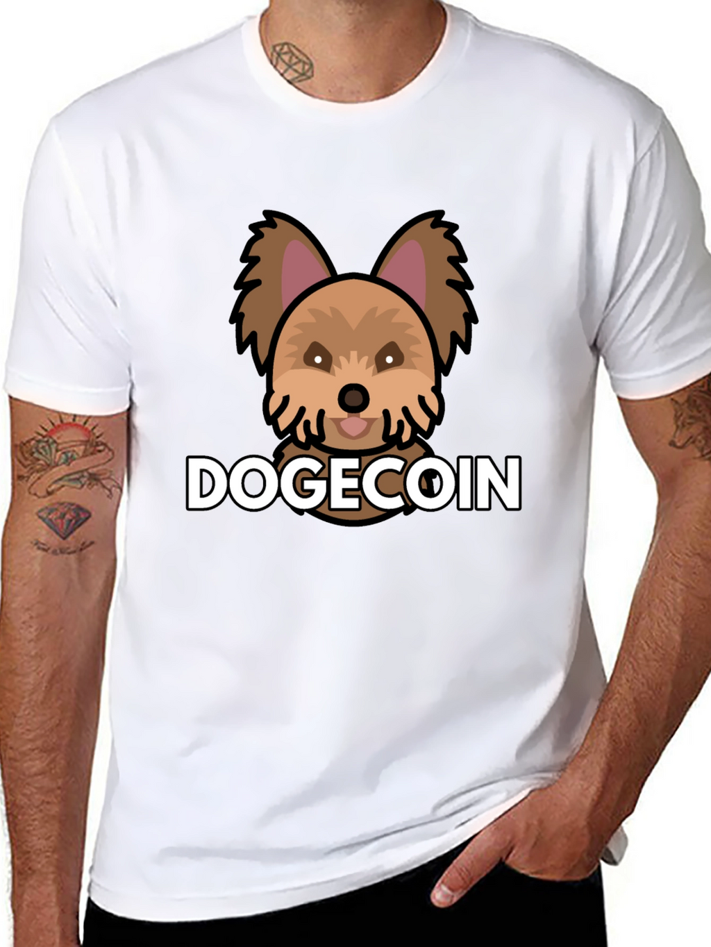 DogeCoin Graphic Tee - Black T-Shirt